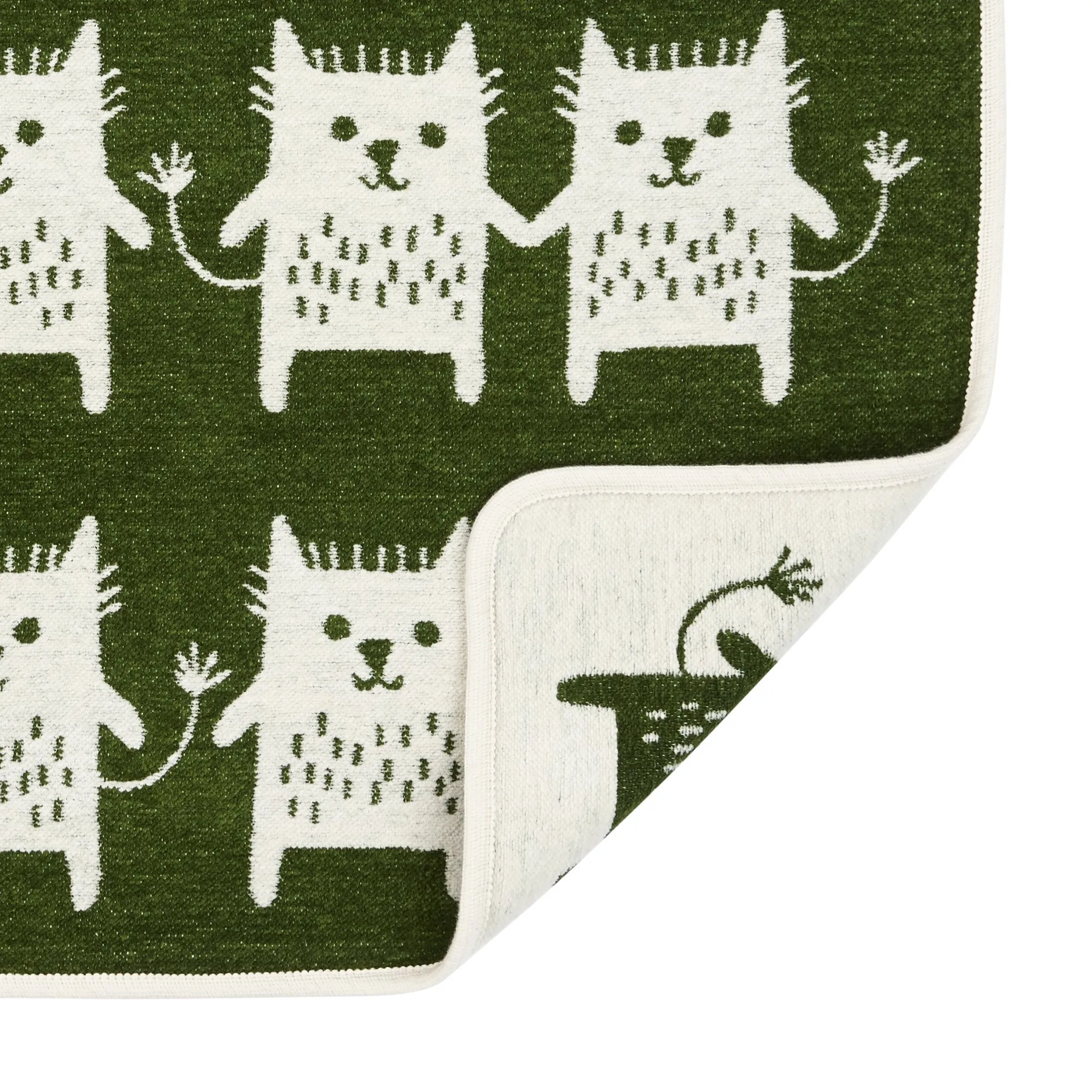 Little me chenillefilt, grøn Klippan Yllefabrik