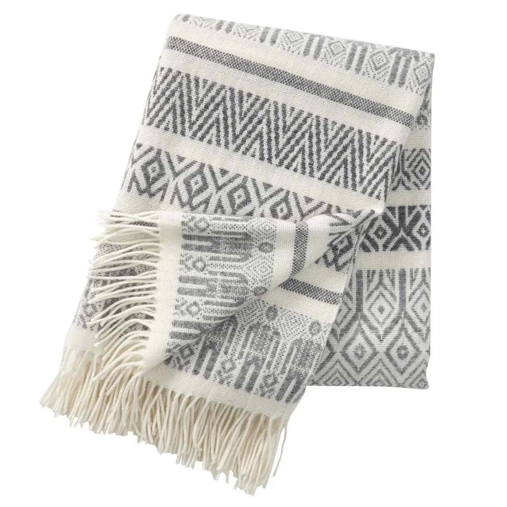 Man & wife uldplaid, grå Klippan Yllefabrik