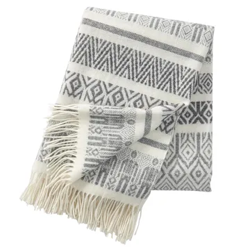 Man & wife uldplaid - grå - Klippan Yllefabrik