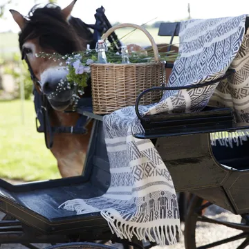 Man & wife uldplaid - grå - Klippan Yllefabrik