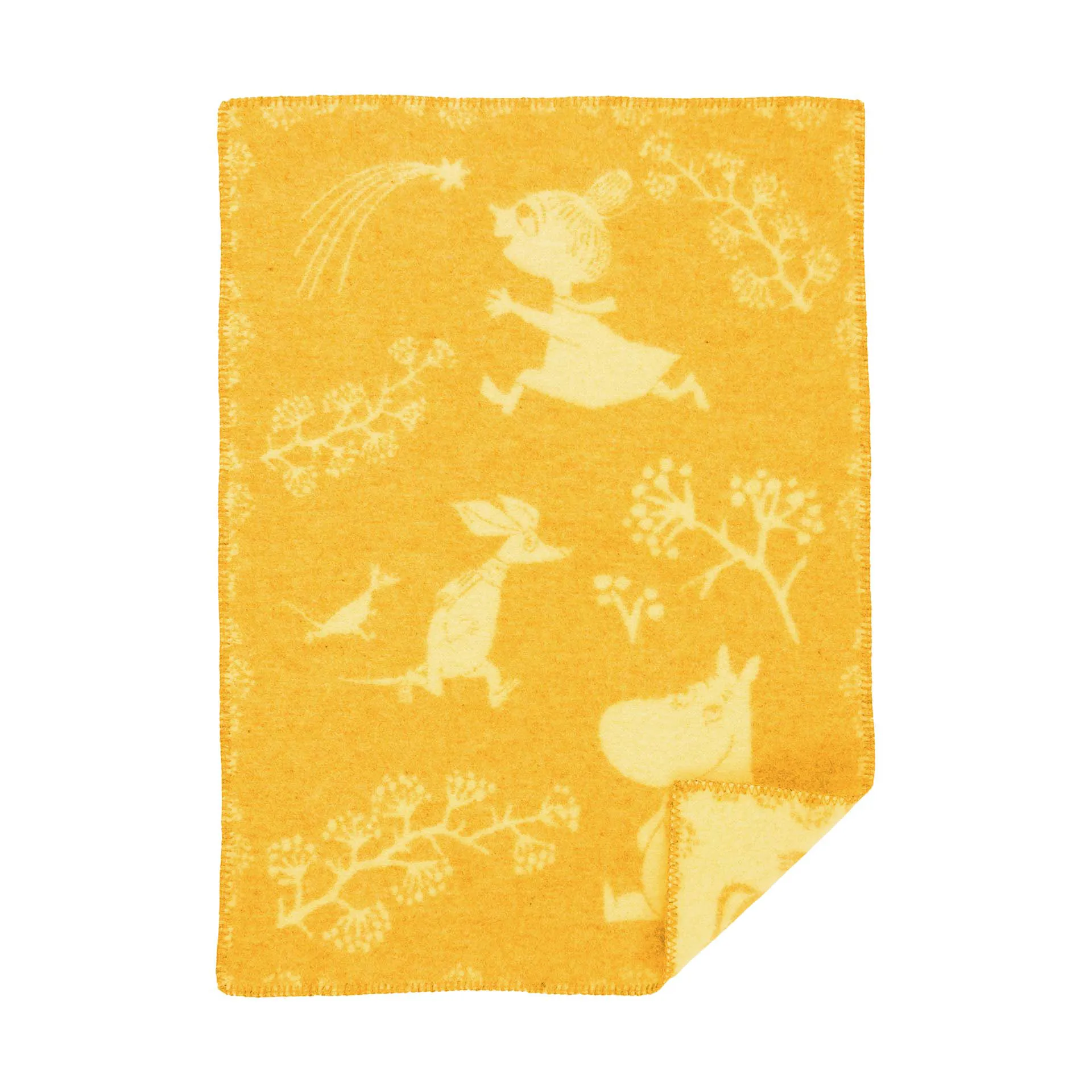 Moomin Winterland babyplaid 65x90 cm, Winter sun Klippan Yllefabrik