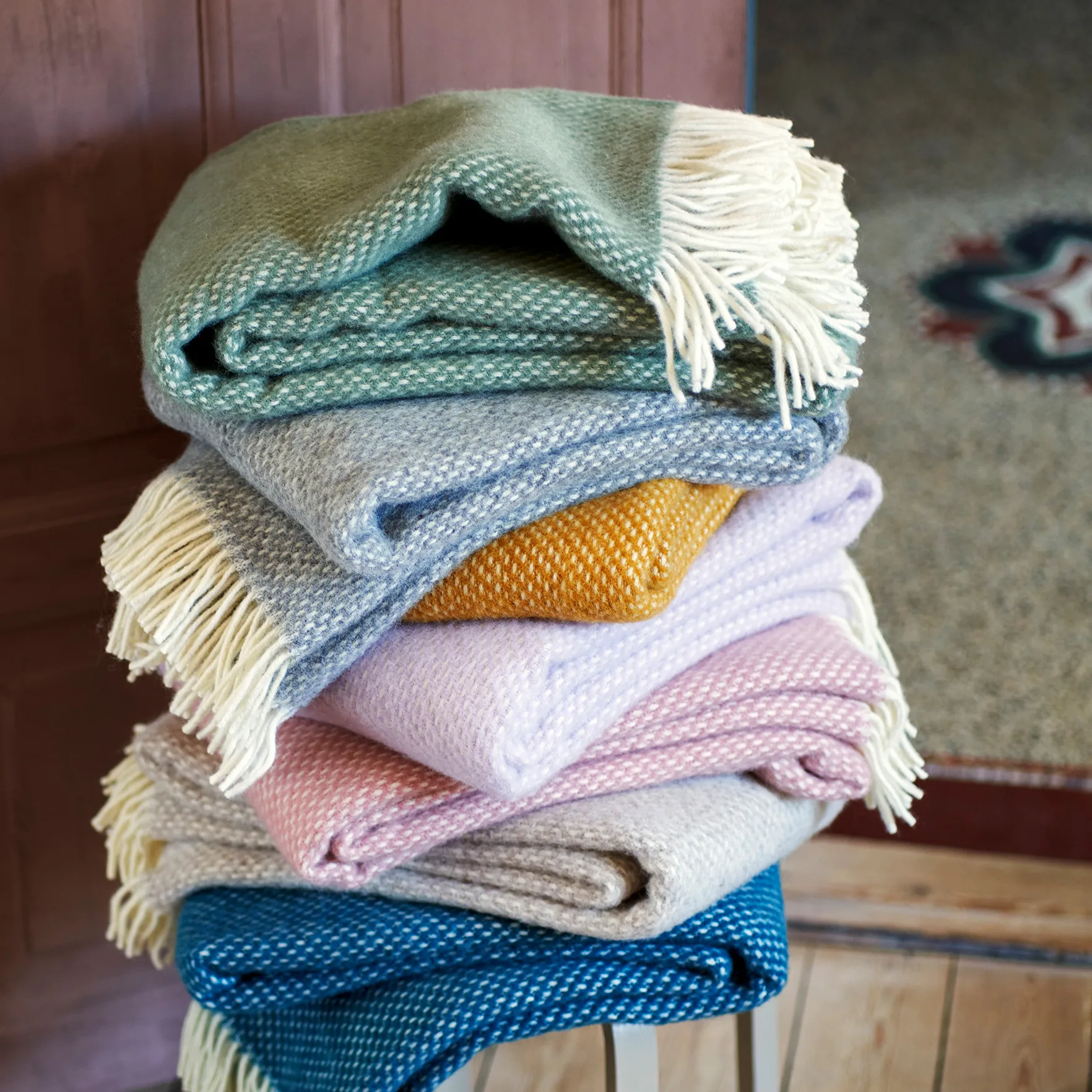 Preppy plaid, Dusty green Klippan Yllefabrik