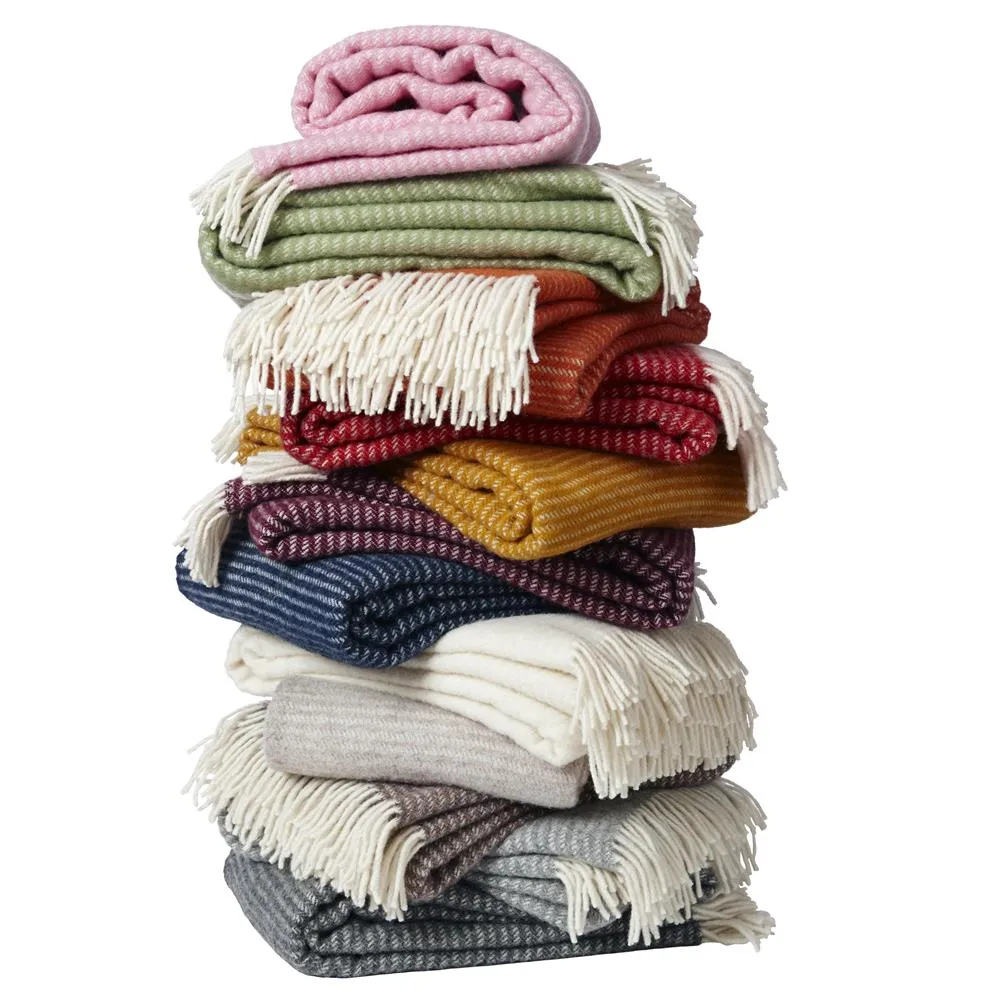 Ralph Uldplaid, marineblå Klippan Yllefabrik