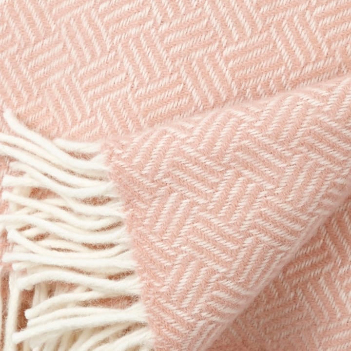 Samba uldplaid, støvet rosa Klippan Yllefabrik