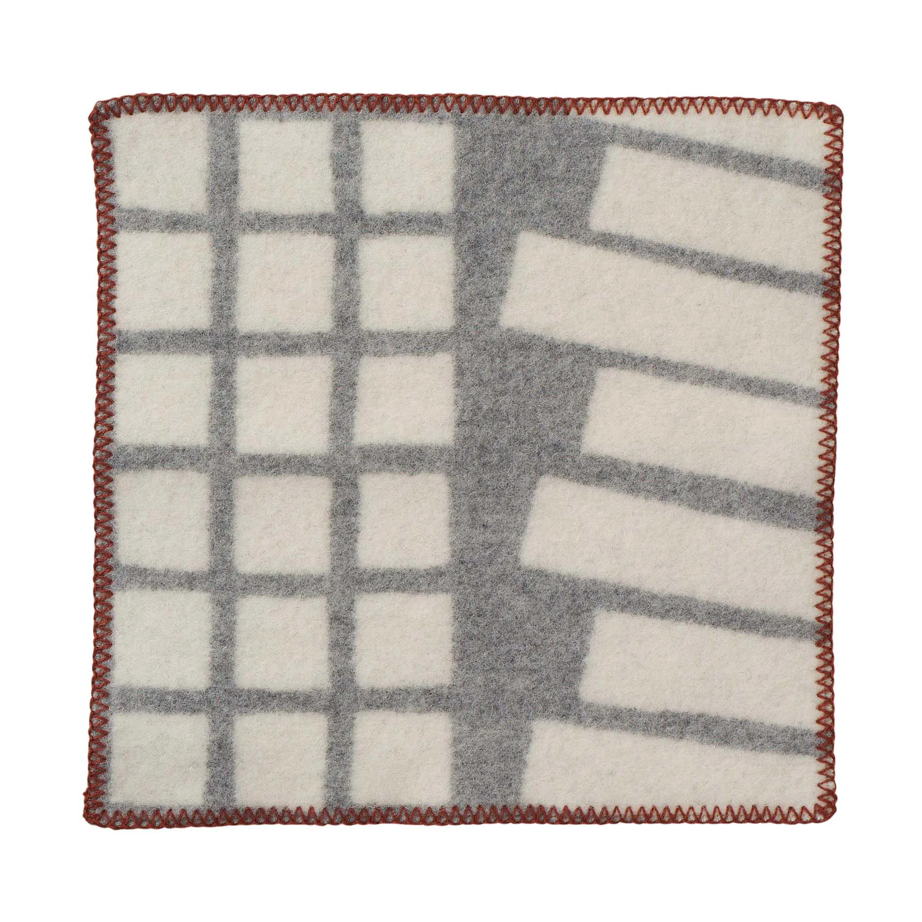 Sankt Petri siddeunderlag 43 x 43 cm, Light Grey Klippan Yllefabrik