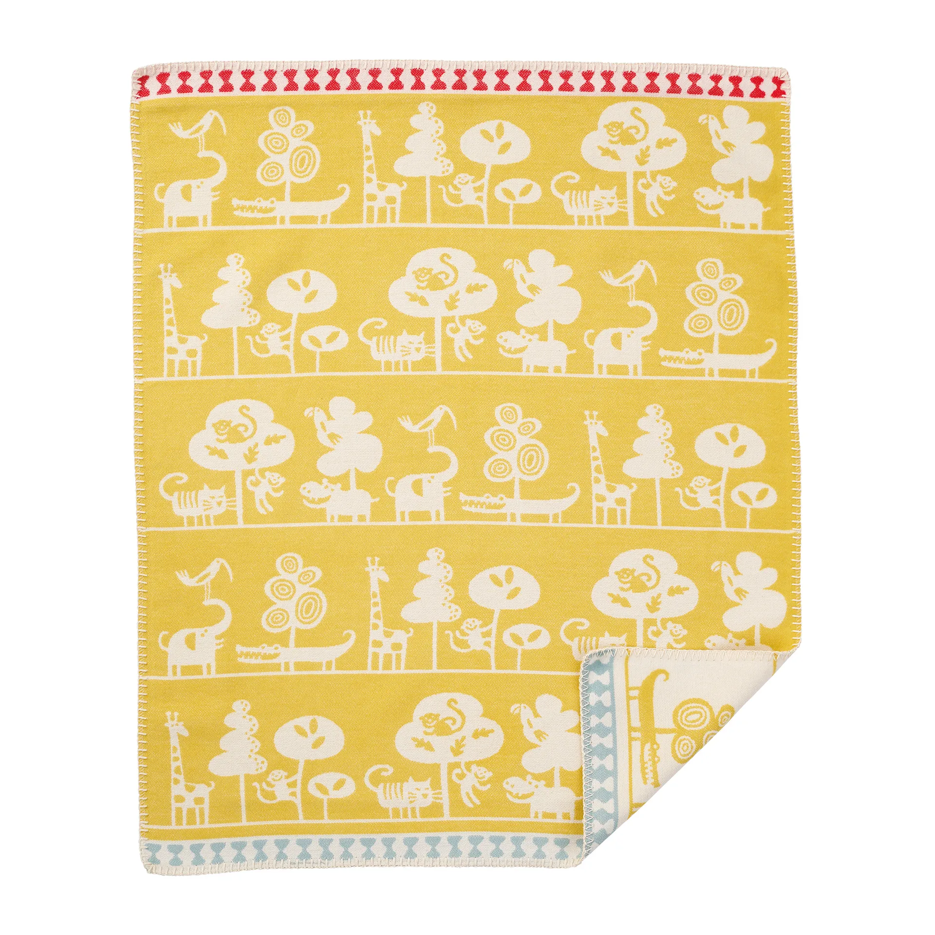 Serengeti børnetæppe, Gul Klippan Yllefabrik