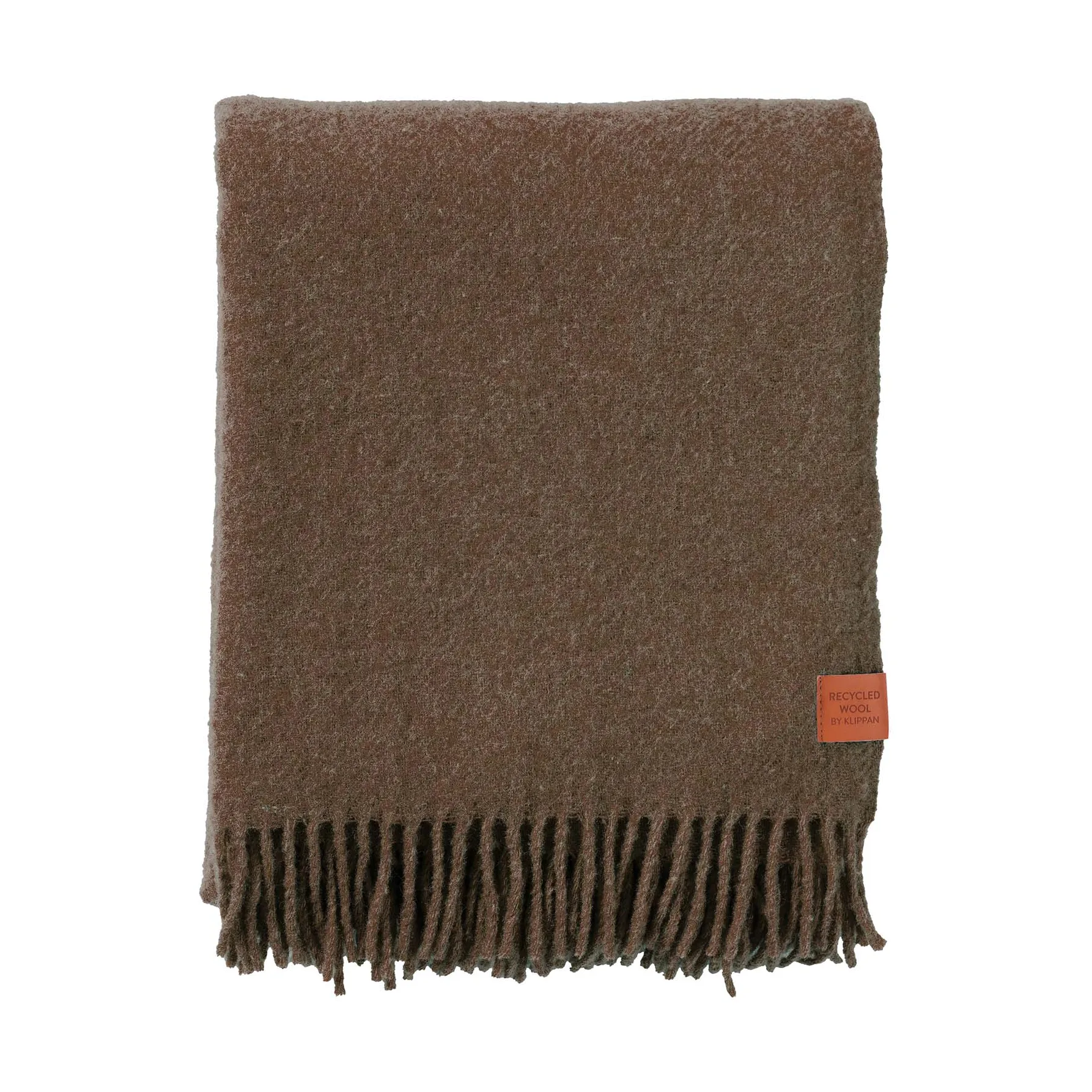 True uldplaid 130x200 cm, Walnut Klippan Yllefabrik