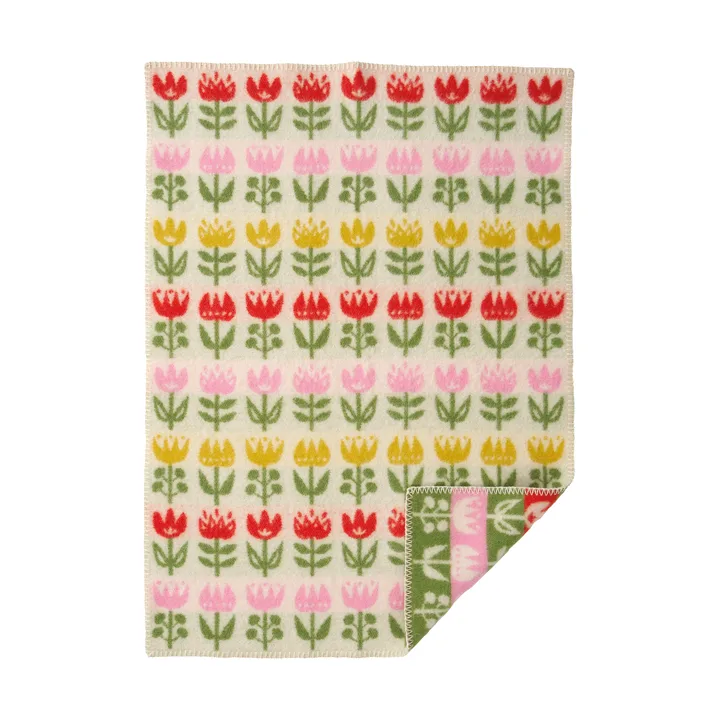 Tulip børnetæppe 65x90 cm - Multi - Klippan Yllefabrik