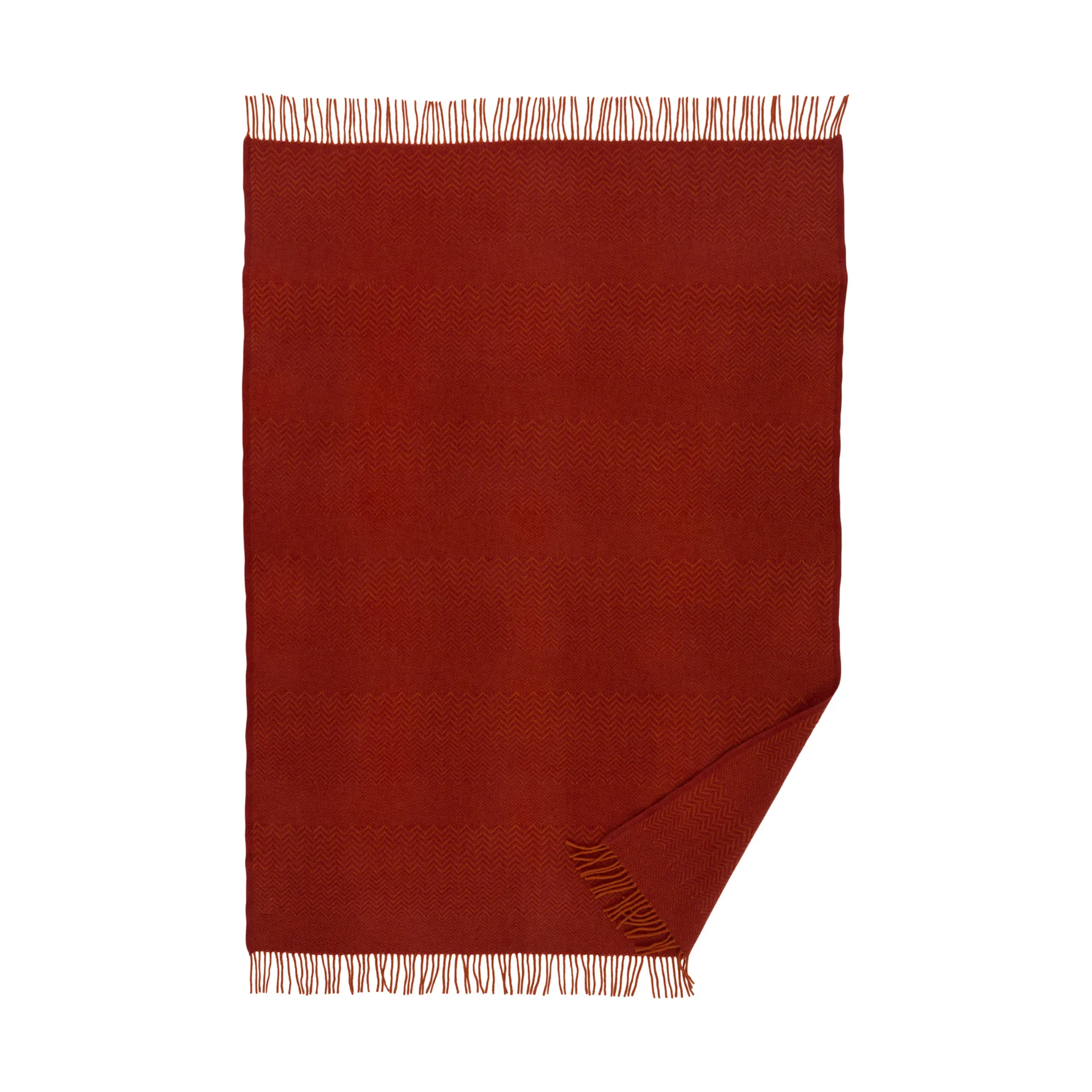 Zigzag uldplaid 130x200 cm, Ruby Klippan Yllefabrik