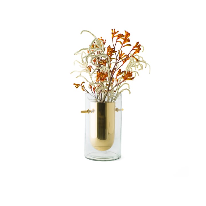 Alba cylinder vase, Messing KLONG