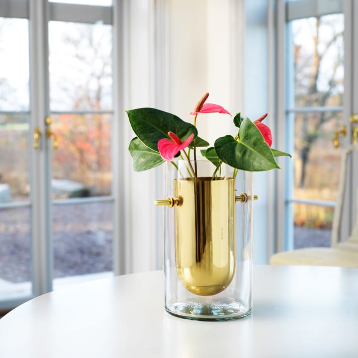 Alba cylinder vase, Messing KLONG