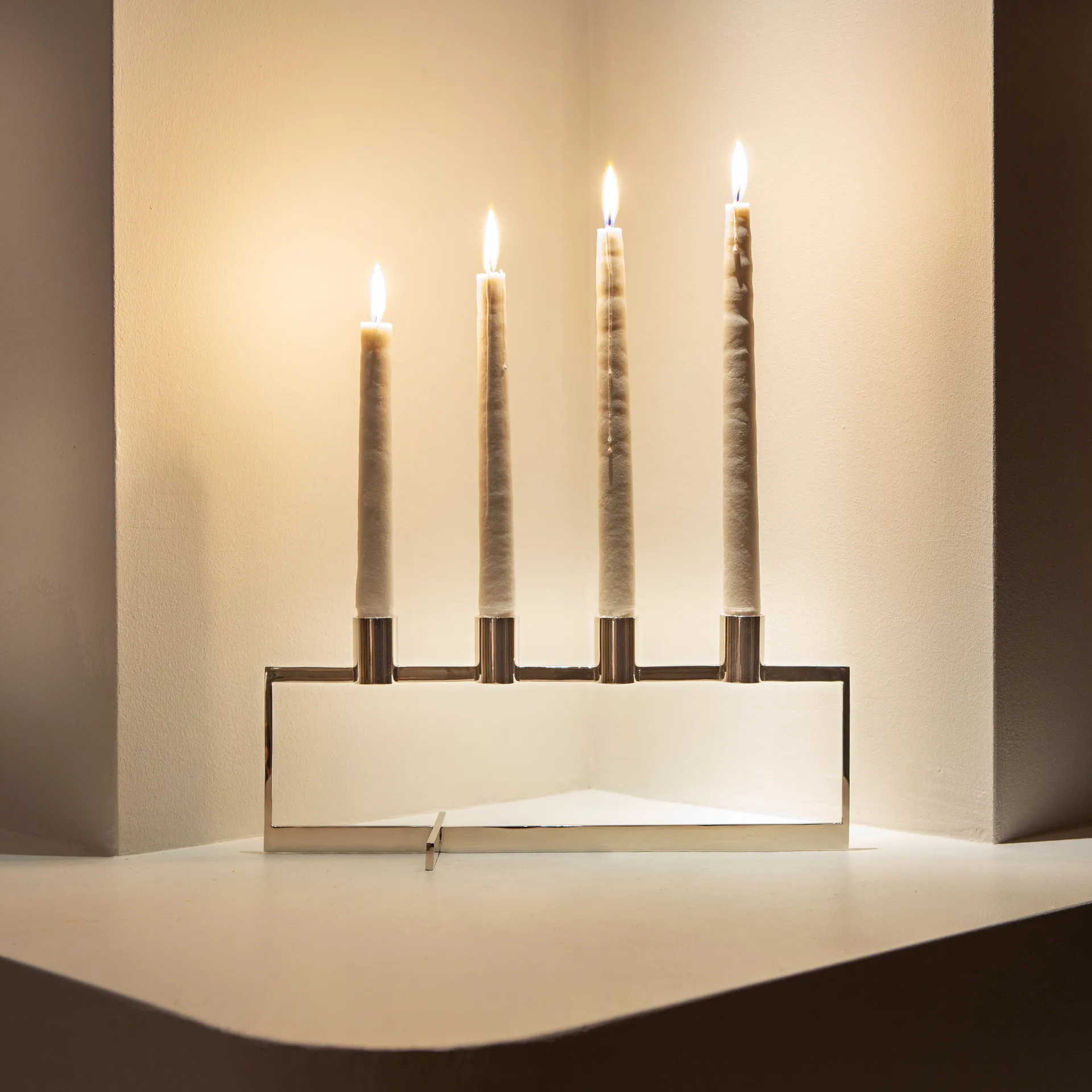 Anno Domini adventslysestage, Rustfrit stål KLONG