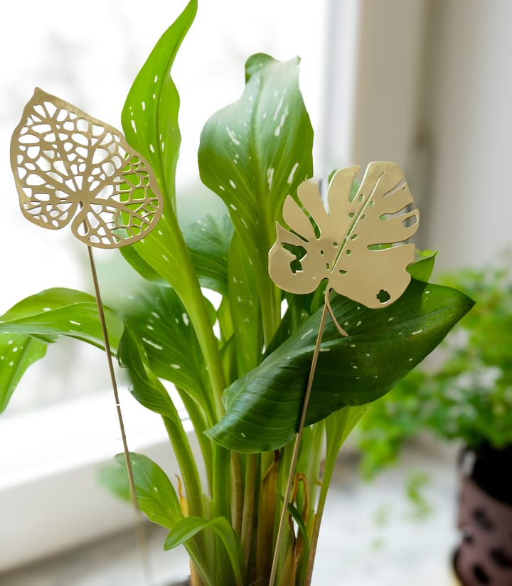 Brass leaves dekoration 2-pak, Water KLONG