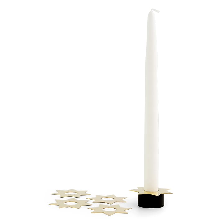 Constella manchet stjerner 5-pak, Messing KLONG