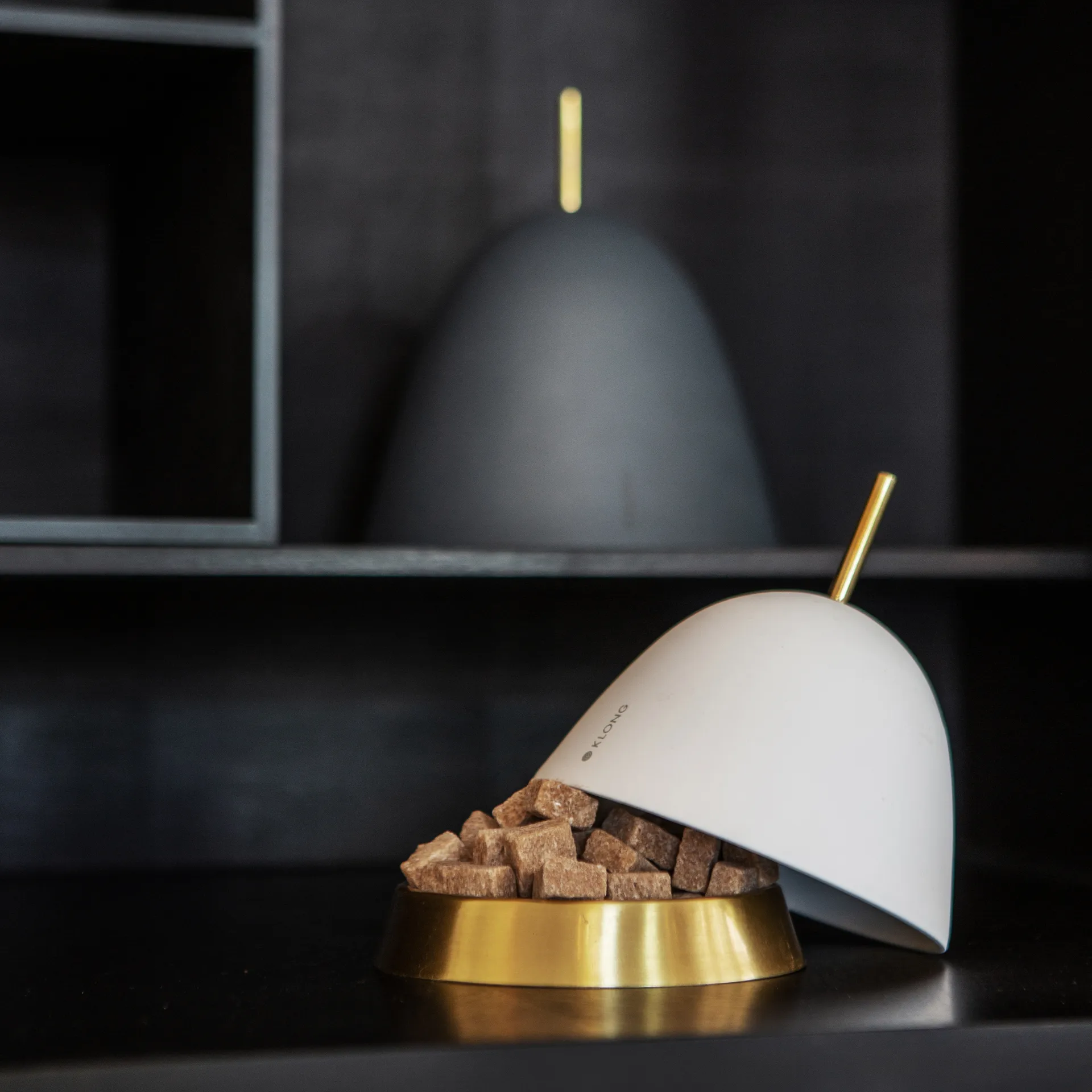 Gömma opbevaring small 12 cm, Hvid/Messing KLONG