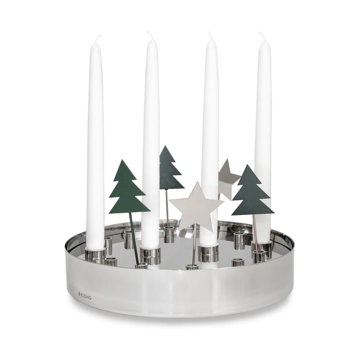 Jubel adventslysestage, Silver KLONG
