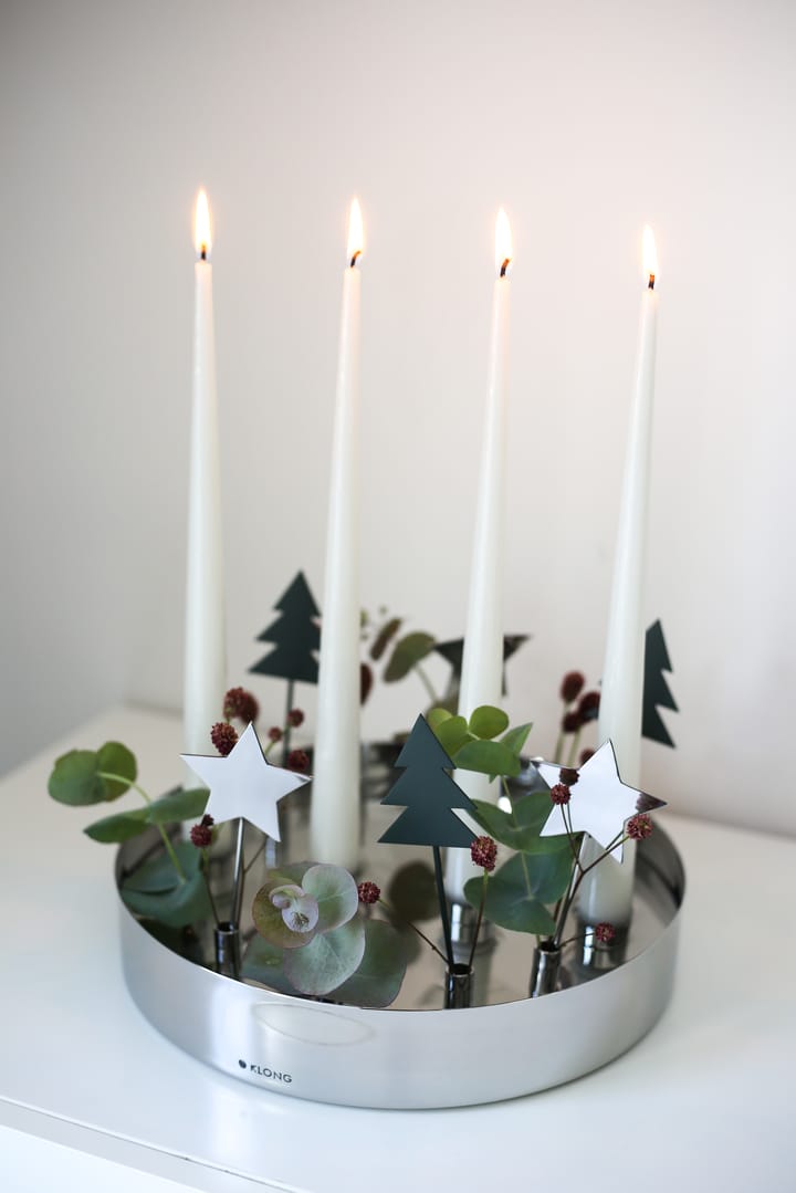 Jubel adventslysestage, Silver KLONG