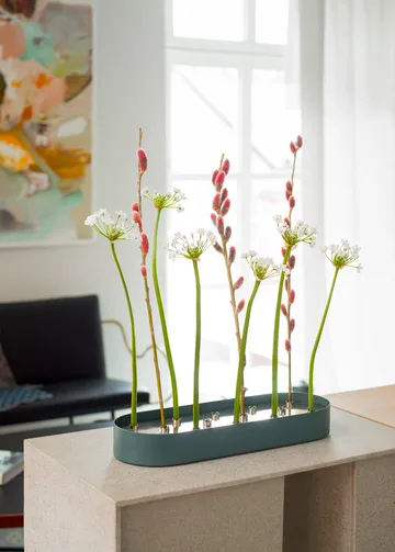 Jubel multifunktionel vase 45x14 cm - Steel/Blue - KLONG