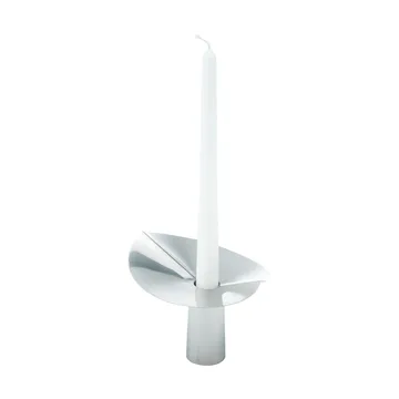 Löv vase-fyrfadsholder - Rustfrit stål. 10 cm - KLONG