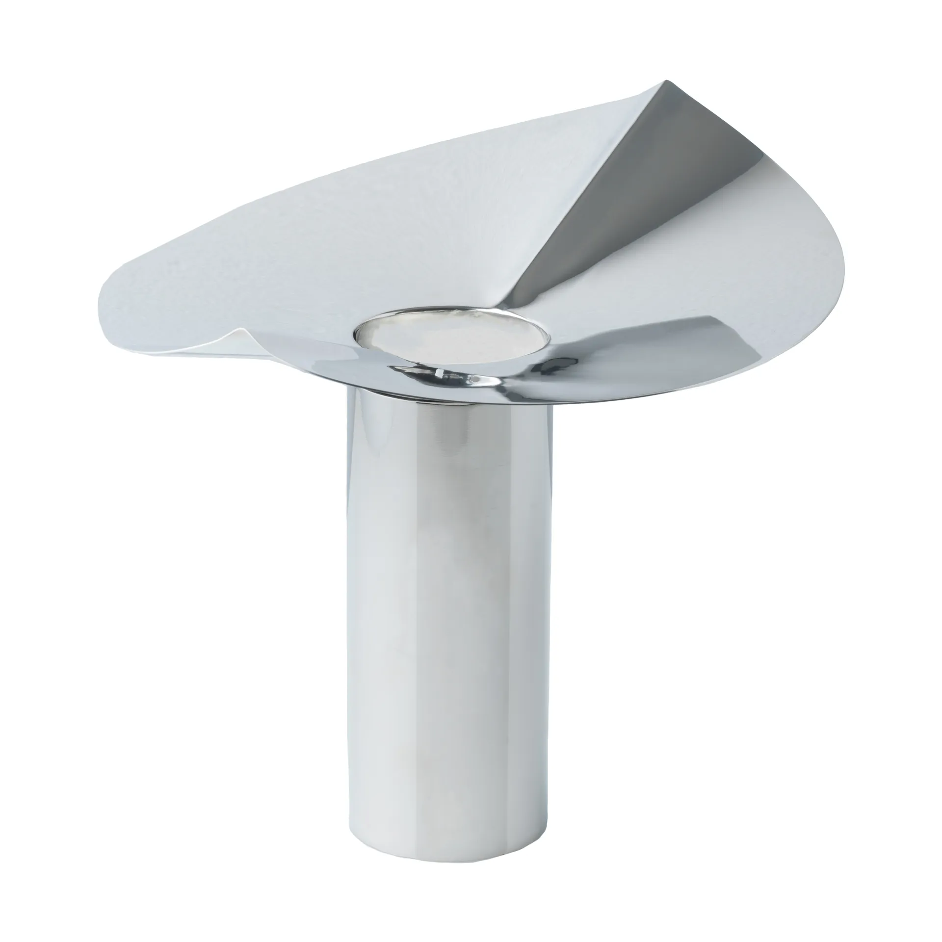 Löv vase-fyrfadsholder, Rustfrit stål KLONG