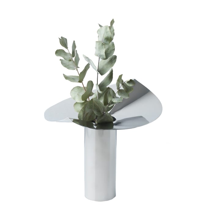 Löv vase-fyrfadsholder, Rustfrit stål KLONG
