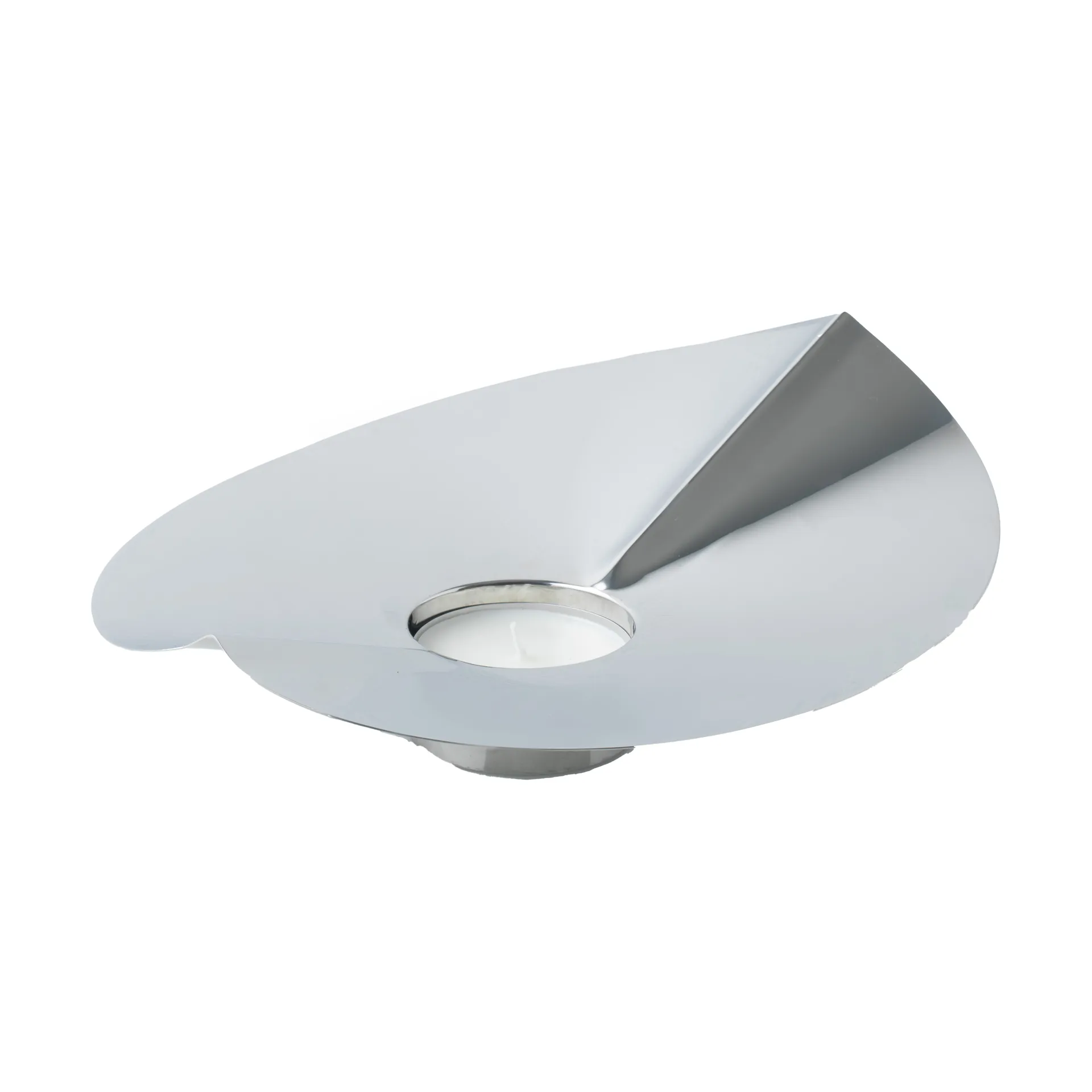 Löv vase-fyrfadsholder, Rustfrit stål KLONG