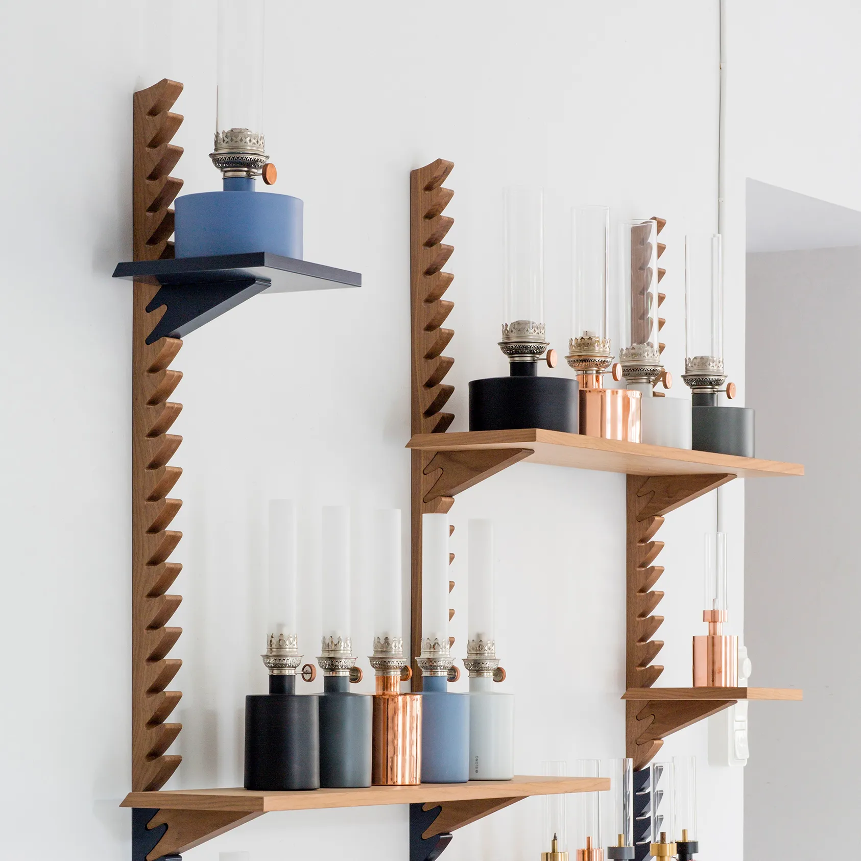 Patina olielampe, stor, sort KLONG