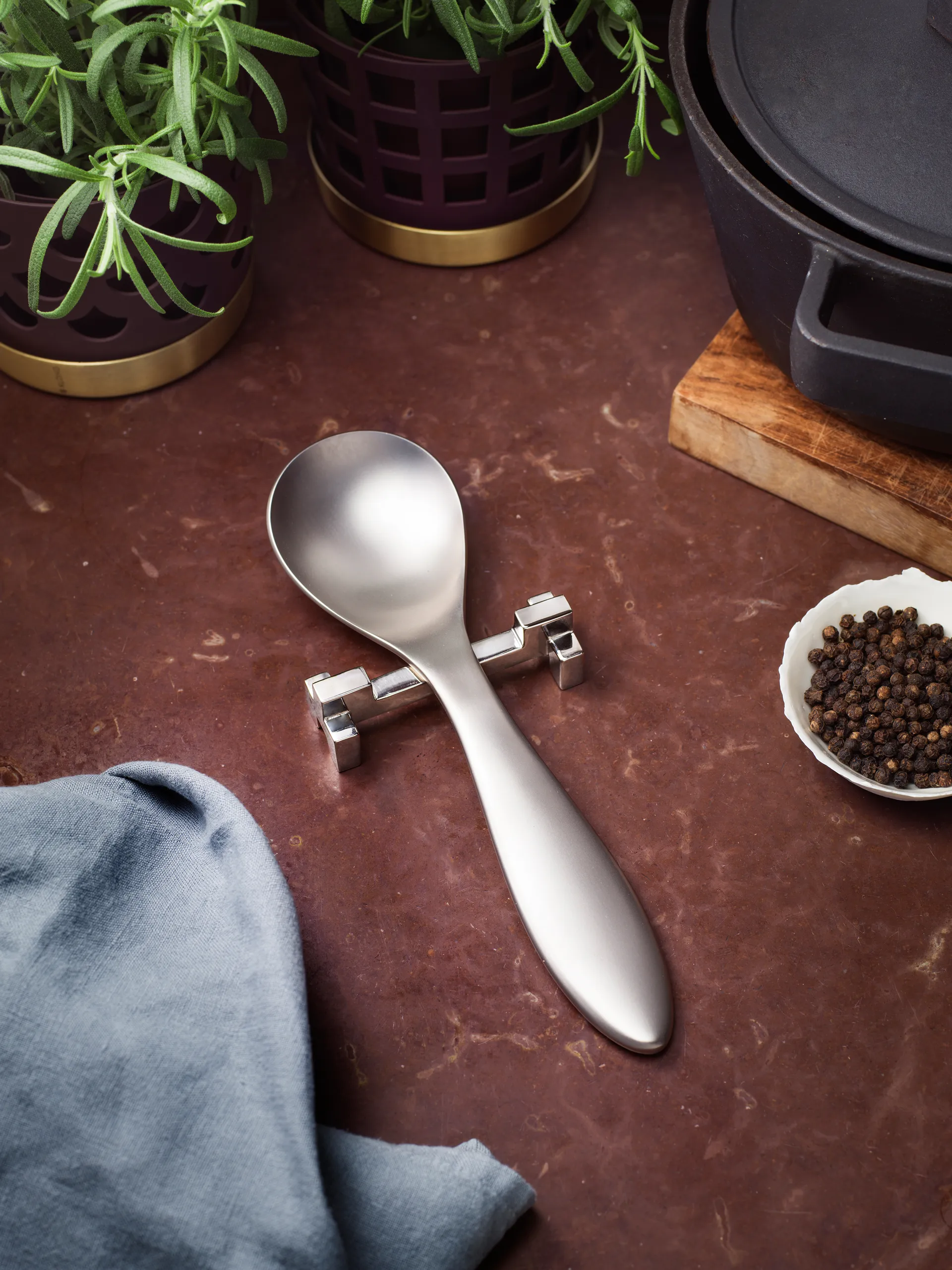 Signe bestikholder 2-pak, Nikkel KLONG