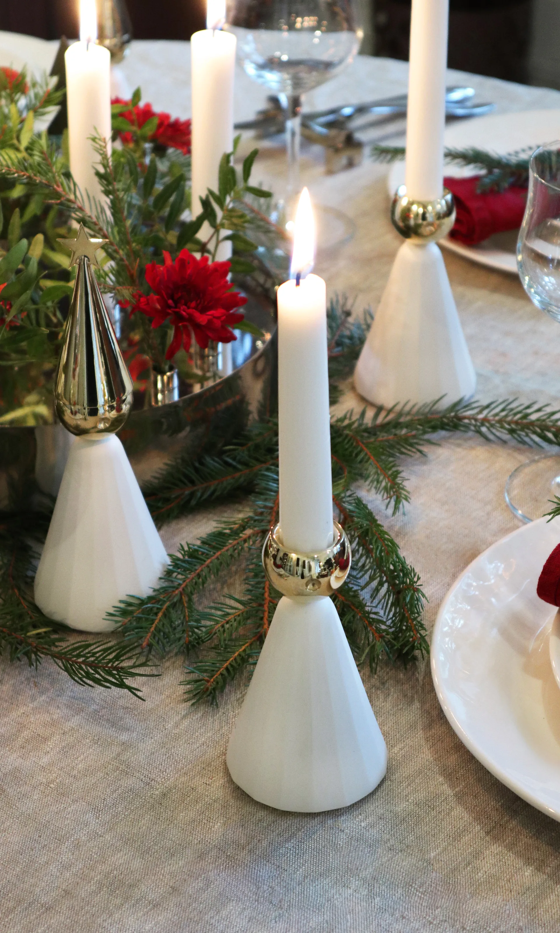 Soprano lysestage, Hvid-messing KLONG