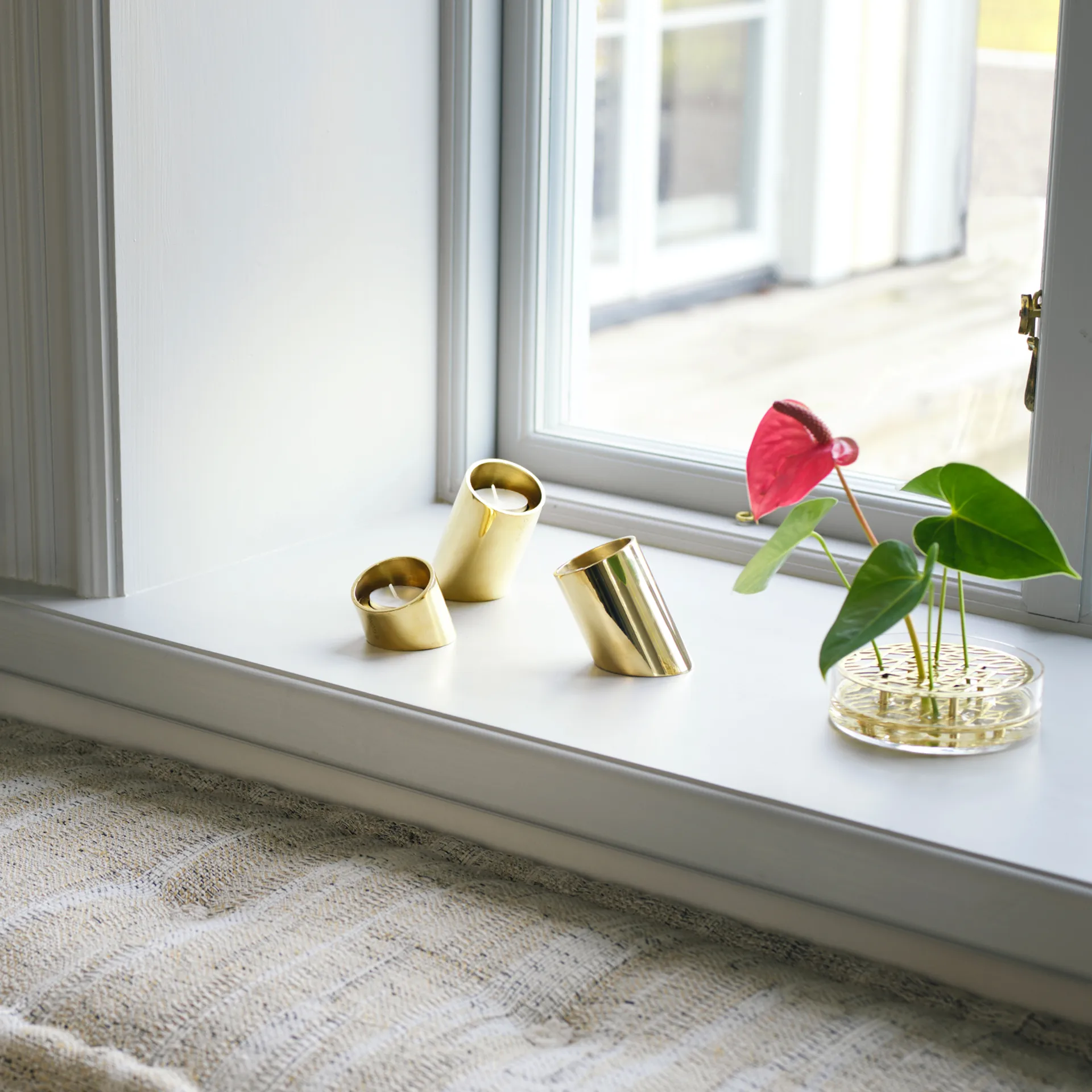 Tipp fyrfadsstage 3 dele, Messing KLONG