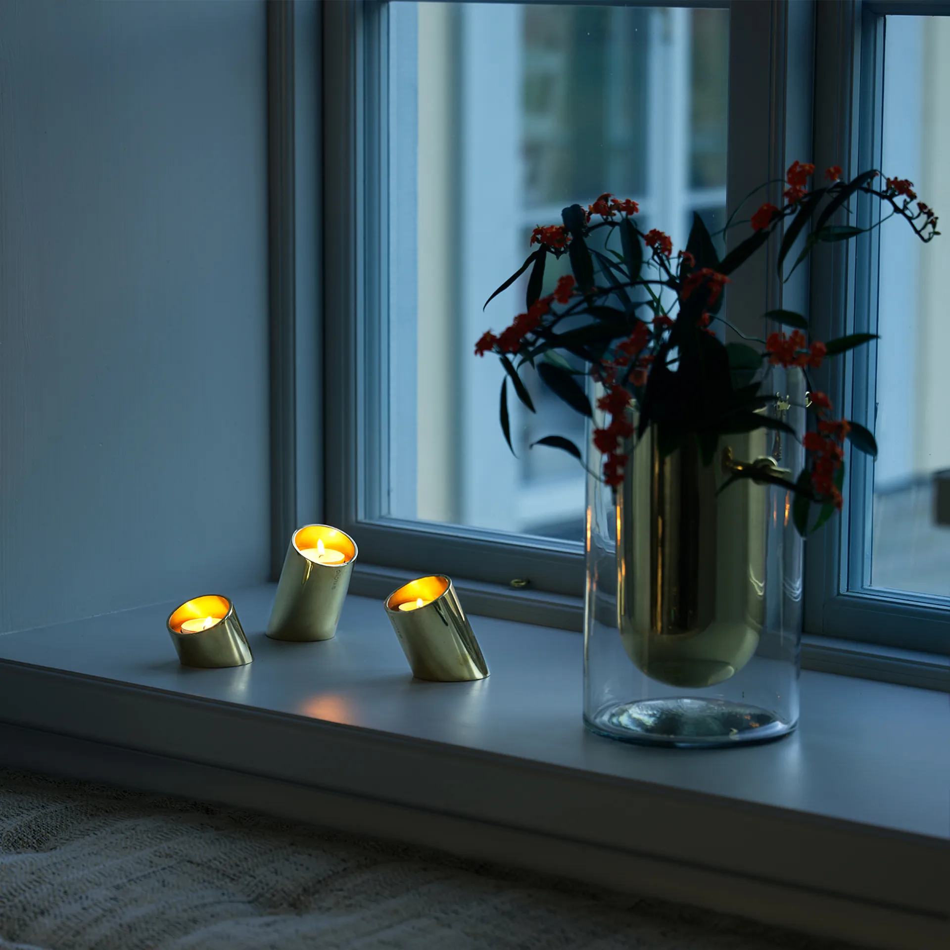 Tipp fyrfadsstage 3 dele, Messing KLONG