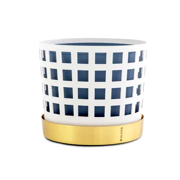 Trio krukke square, mellem - hvid - KLONG