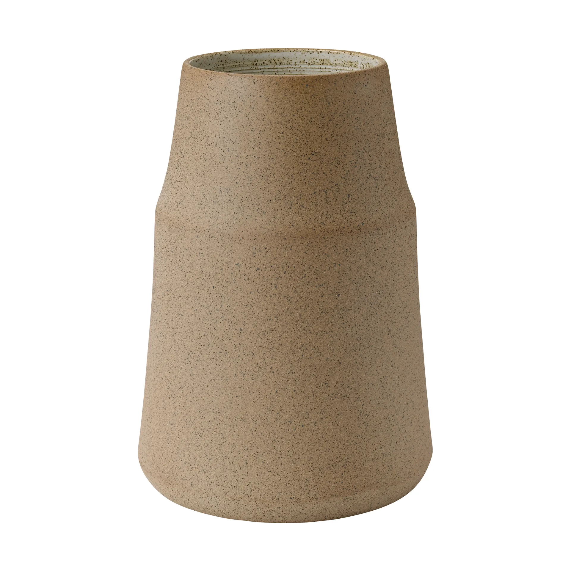 Clay vase 18 cm, Varm sand Knabstrup Keramik
