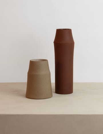 Clay vase 18 cm - Varm sand - Knabstrup Keramik
