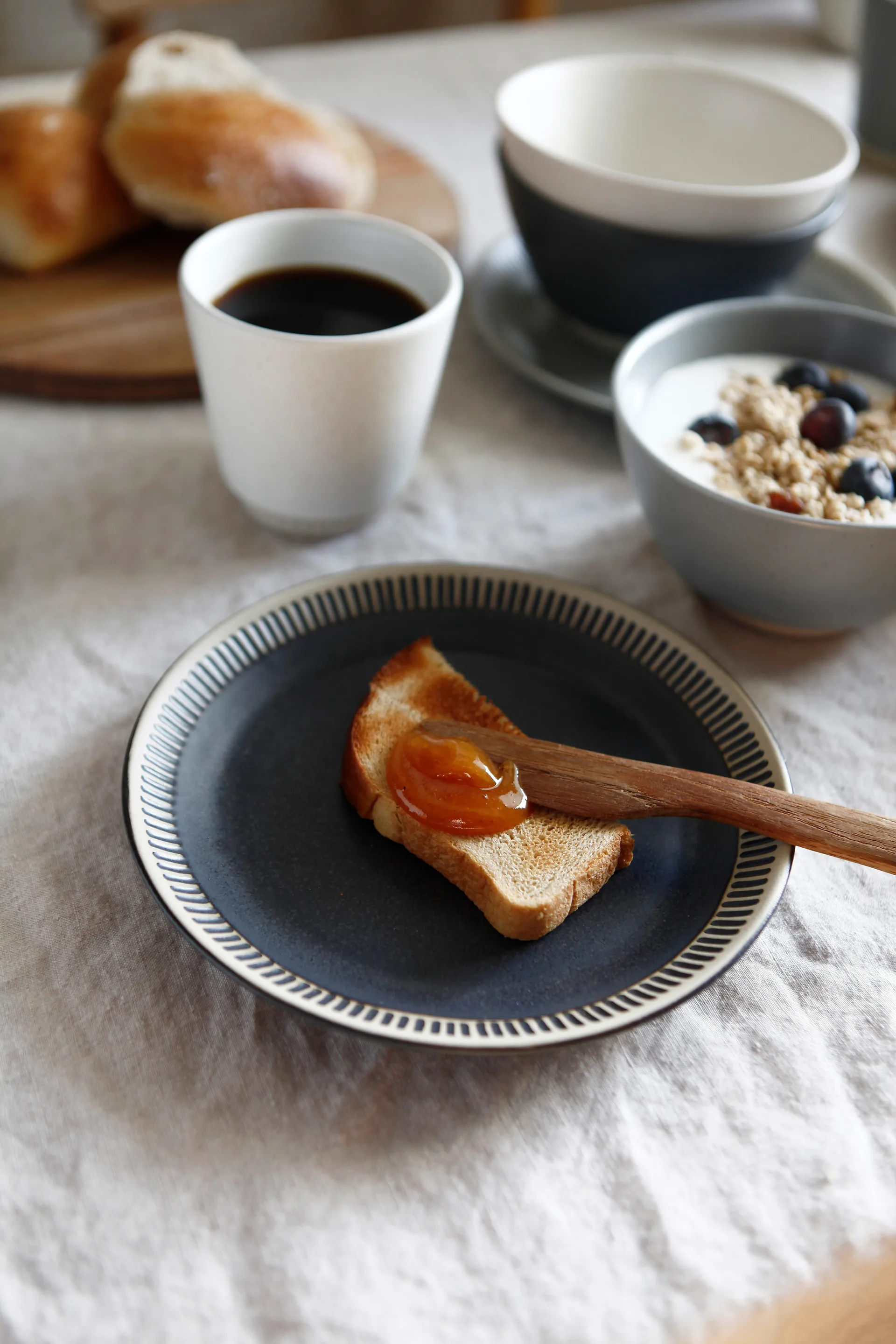 Colore tallerken Ø19 cm, Mørkegrå Knabstrup Keramik