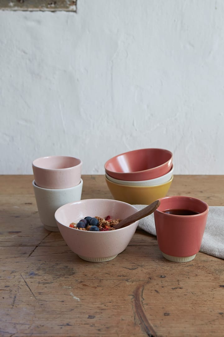 Colorit skål Ø14 cm, Lyserød Knabstrup Keramik