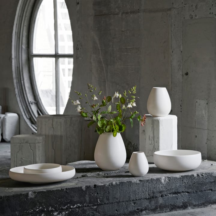 Earth vase 14 cm - Hvid - Knabstrup Keramik