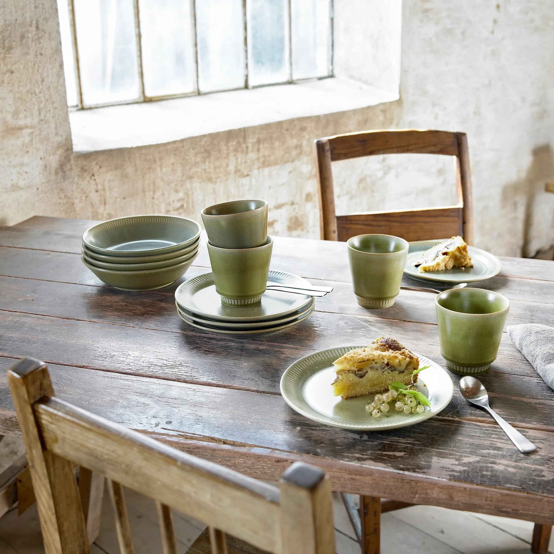 Knabstrup kop 28 cl, Olivengrøn Knabstrup Keramik