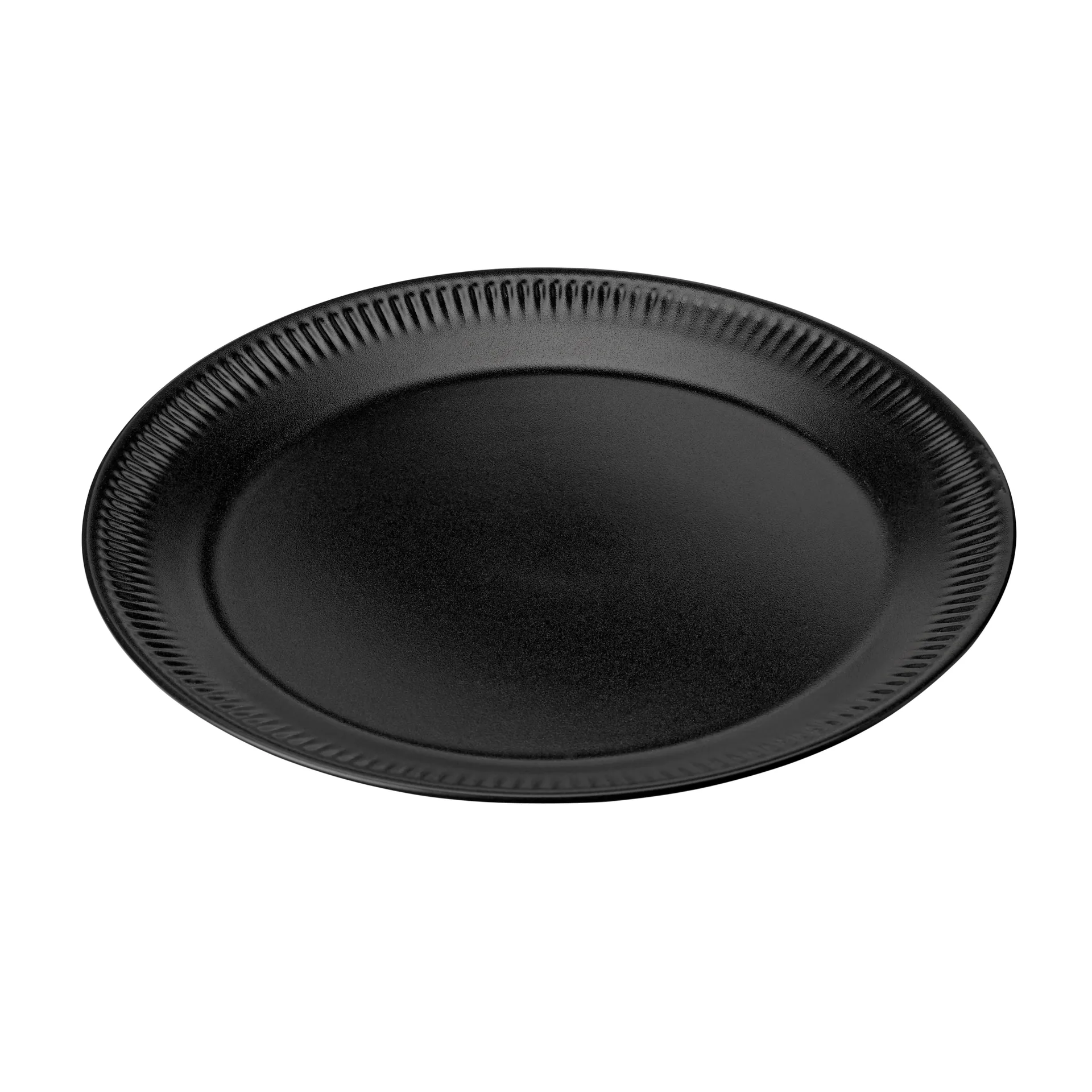 Knabstrup spisetallerken sort, 22 cm Knabstrup Keramik