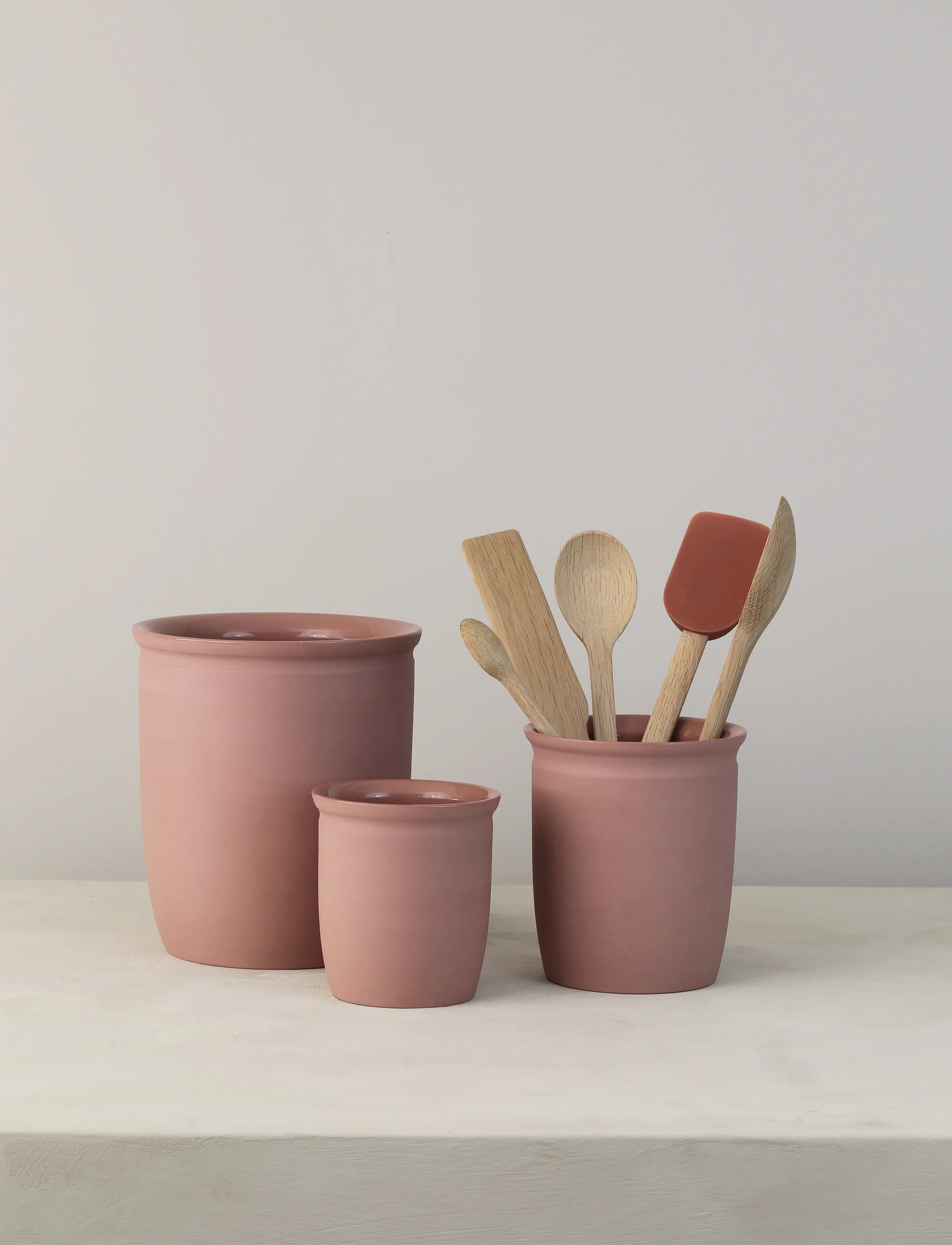 Knabstrup syltekrukke, Dark rose, 1 l Knabstrup Keramik