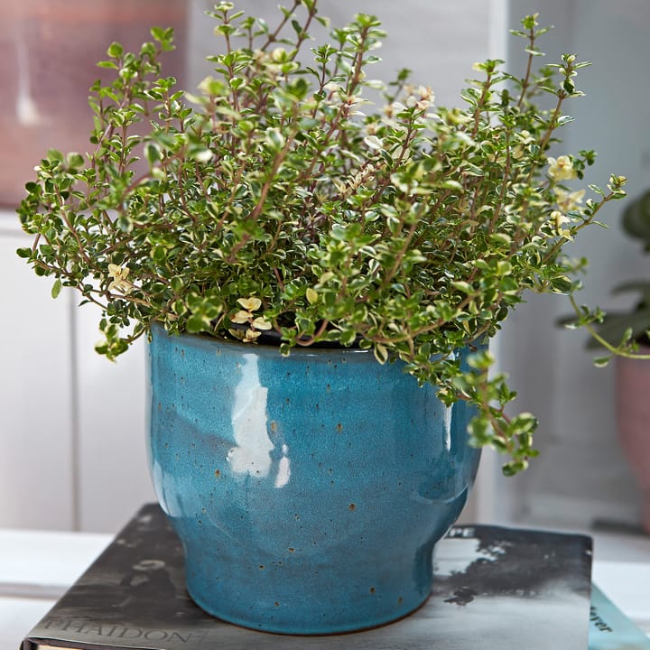 Knabstrup urtepotteskjuler Ø16,5 cm, Dusty blue Knabstrup Keramik