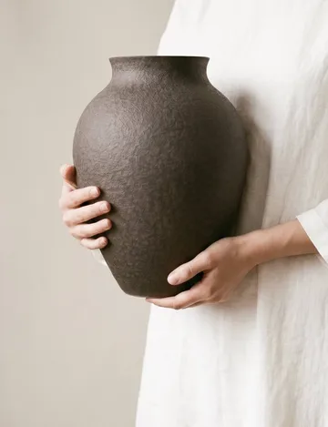 Knabstrup vase 20 cm - Bark - Knabstrup Keramik