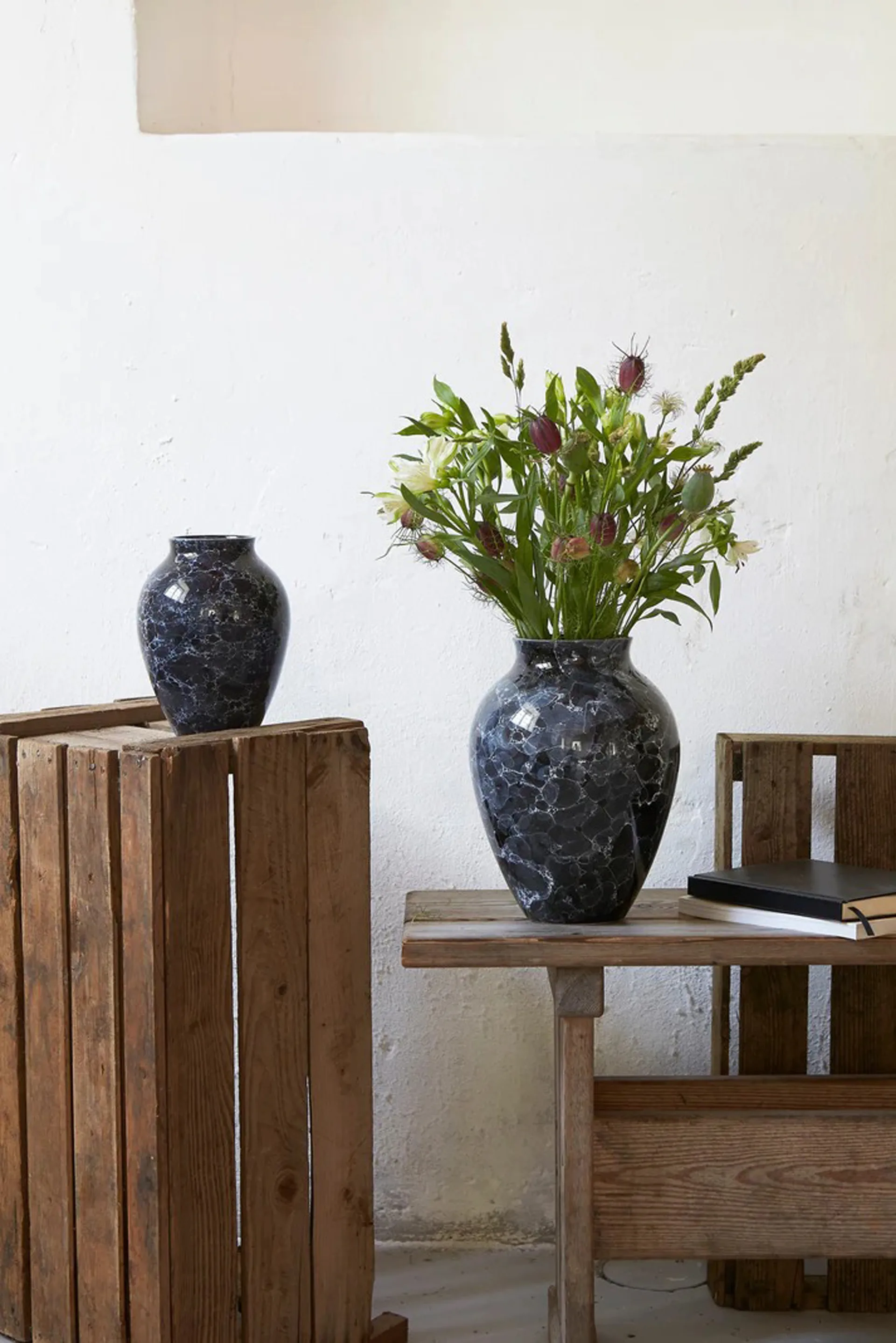 Knabstrup vase Natura 20 cm, Grafit Knabstrup Keramik