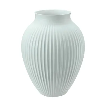 Knabstrup vase riflet 27 cm - Ice blue - Knabstrup Keramik