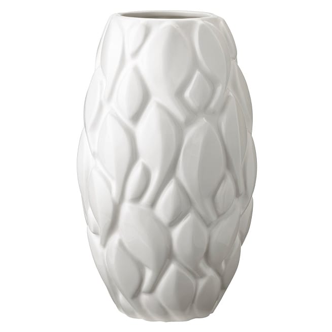 Leaf vase 26 cm - Hvid - Knabstrup Keramik