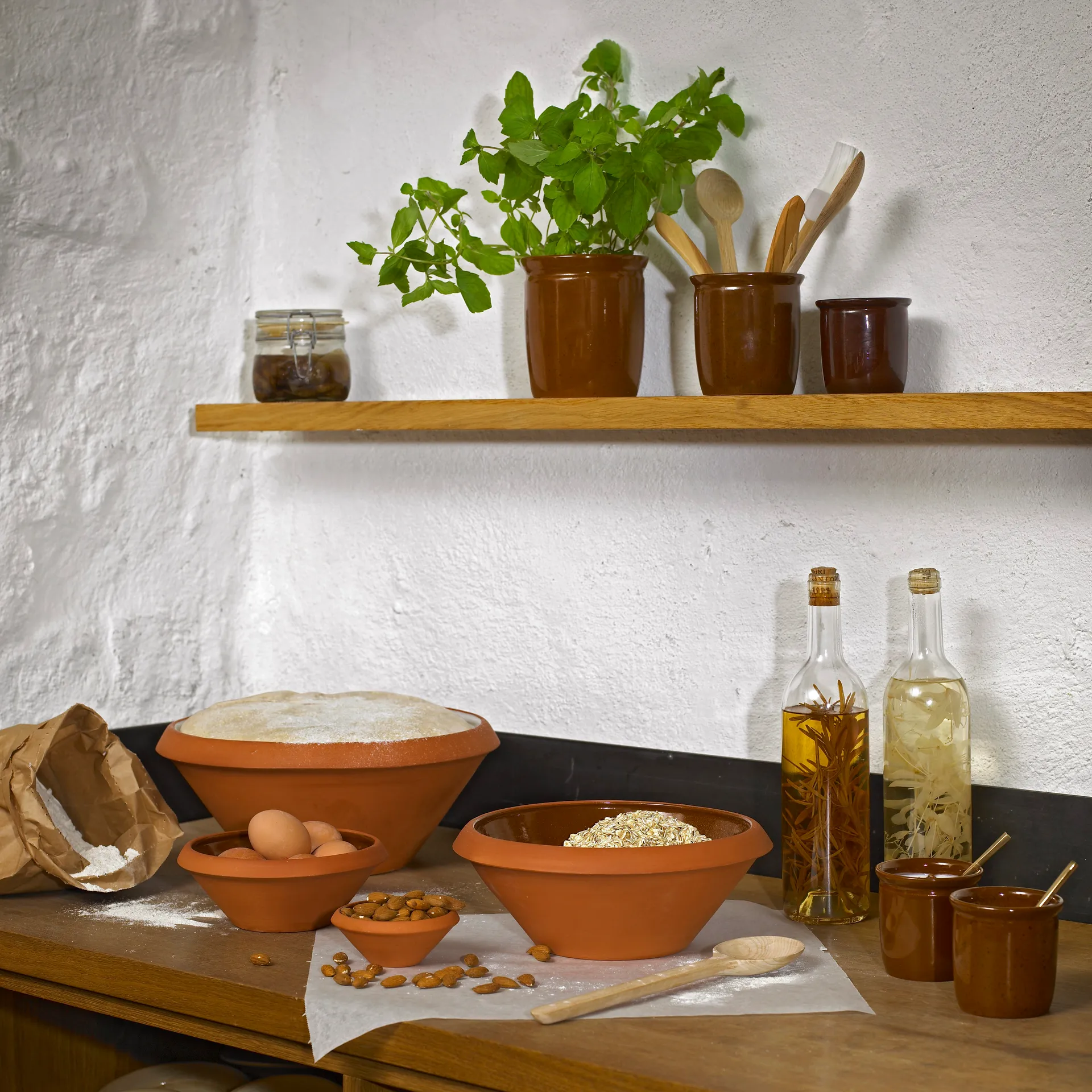 Pickle burk 1 l, Brun Knabstrup Keramik