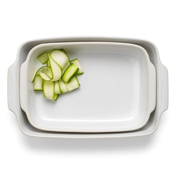 Tavola bradepande 2 dele - Hvid - Knabstrup Keramik