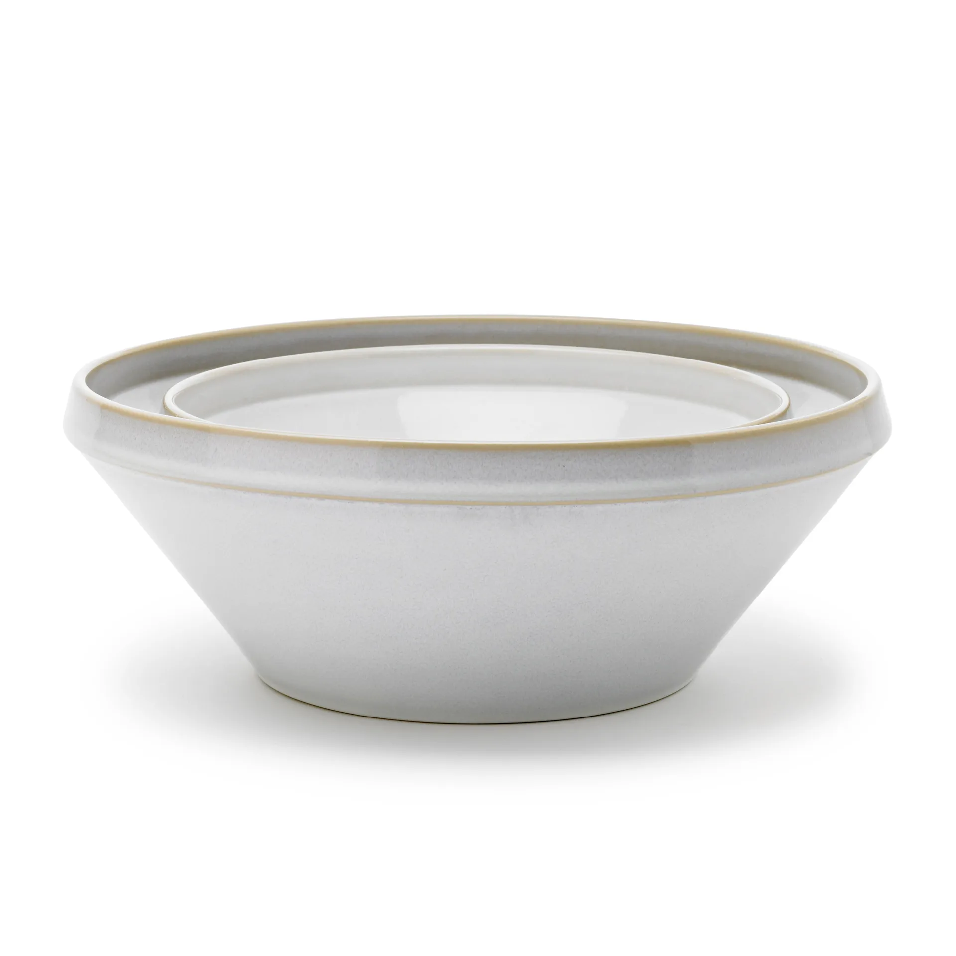 Tavola dejskål 2 dele, Hvid Knabstrup Keramik