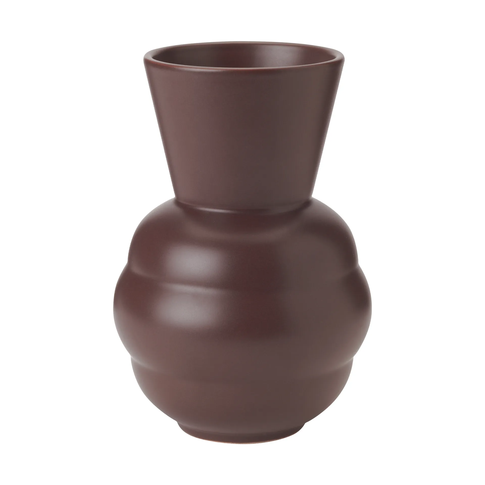 Tortus Archie vase No1 21 cm, Bordeaux Knabstrup Keramik