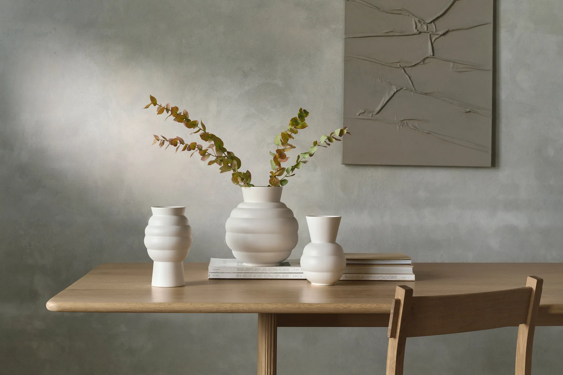 Tortus Archie vase No2 23,5 cm, White Knabstrup Keramik